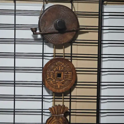 Vintage Mid-Century Korean Hand-Carved Wood Wall Art picture #1