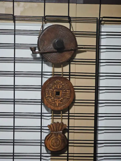 Vintage Mid-Century Korean Hand-Carved Wood Wall Art picture #1