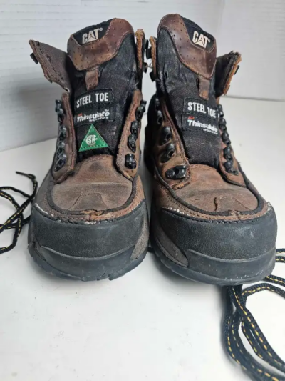 CAT Steel Toe Boots - Size 7 picture #1