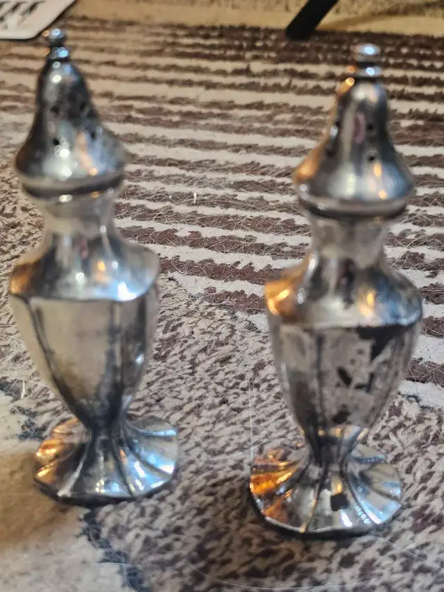 Silver Salt Pepper Shakers picture #5