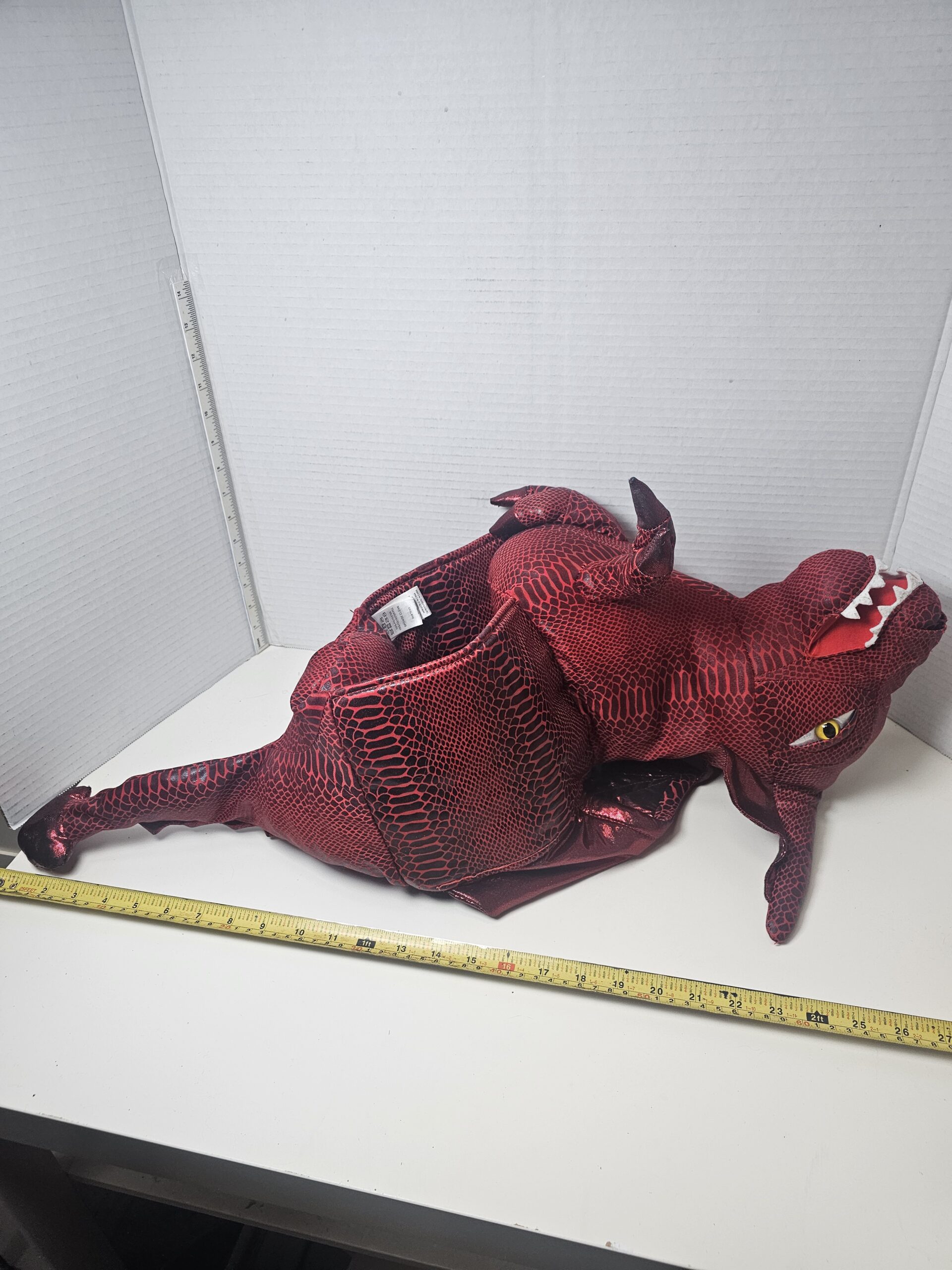 Hallow's Eve Red Dragon Costume Backpack for Kids 3-7 - Image 2