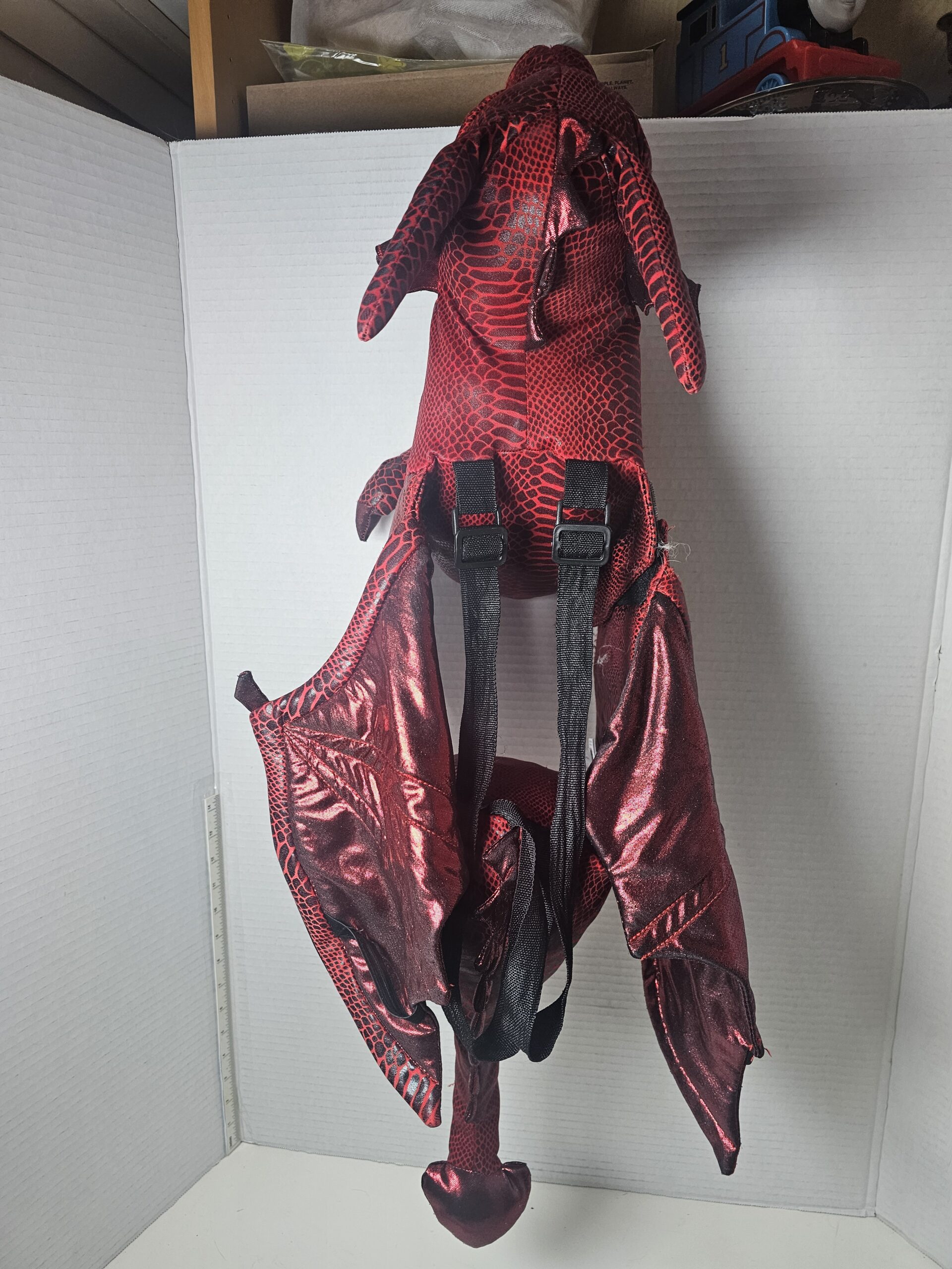 Hallow's Eve Red Dragon Costume Backpack for Kids 3-7 - Image 3