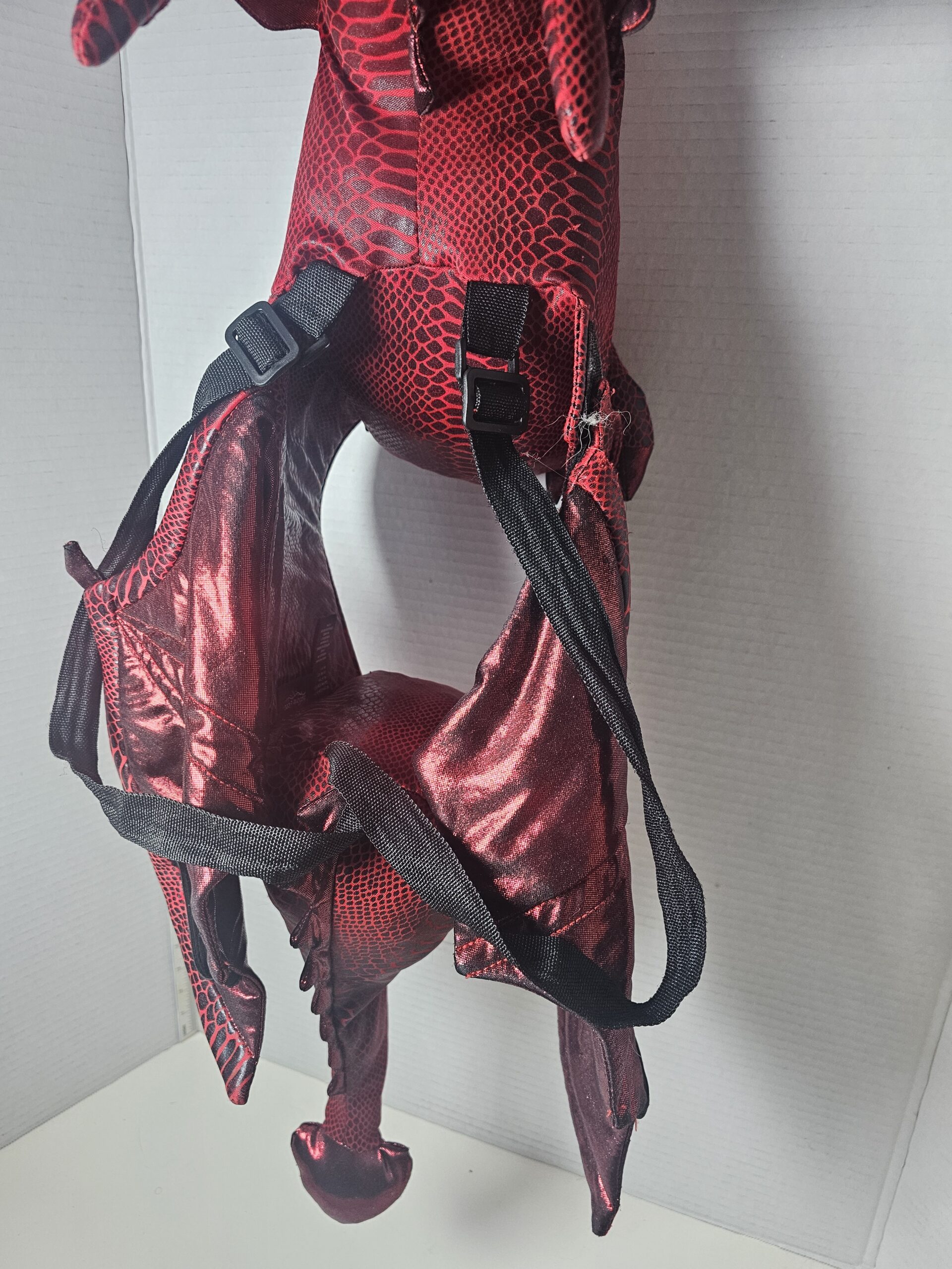 Hallow's Eve Red Dragon Costume Backpack for Kids 3-7 - Image 4