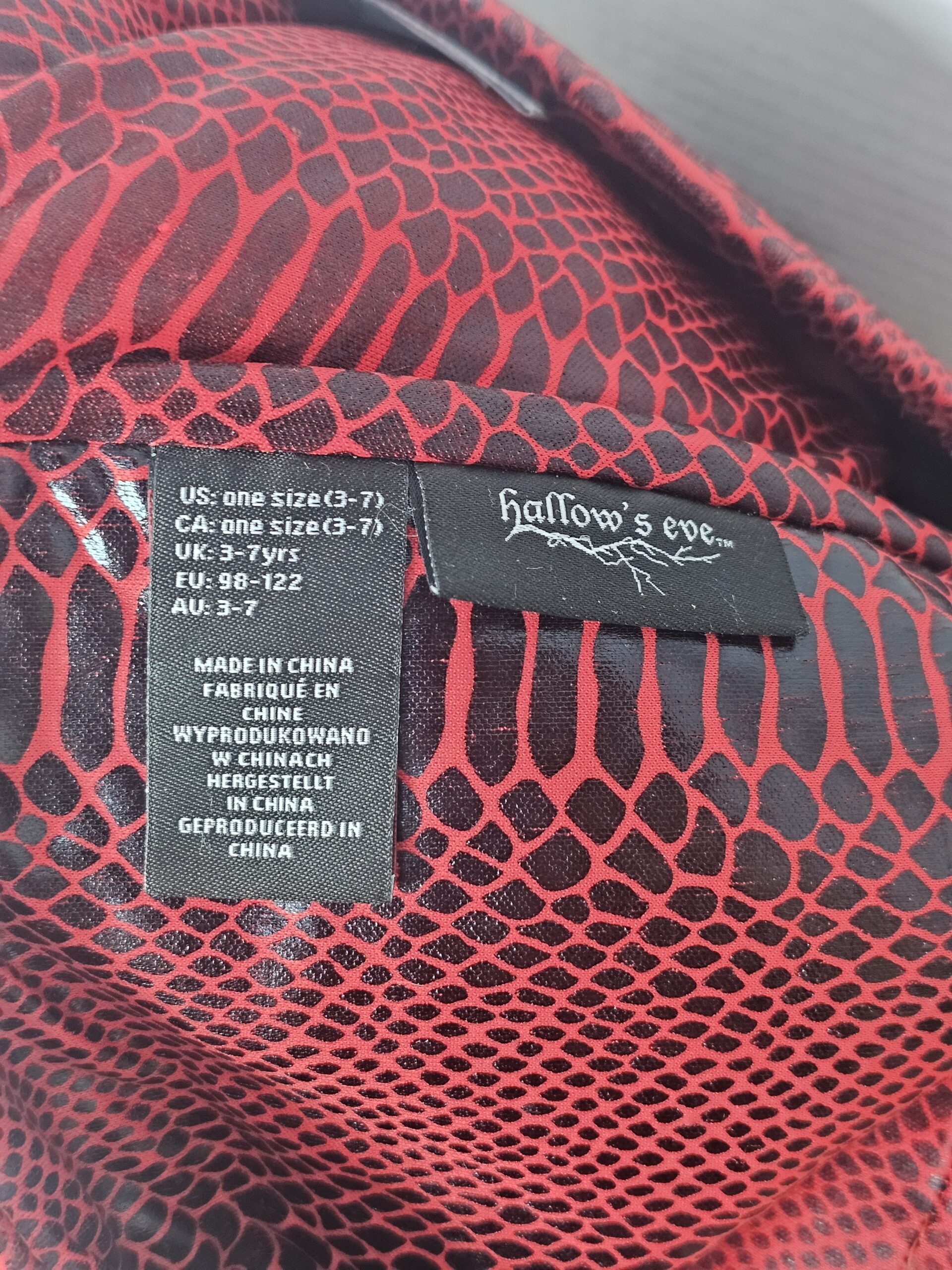 Hallow's Eve Red Dragon Costume Backpack for Kids 3-7 - Image 5