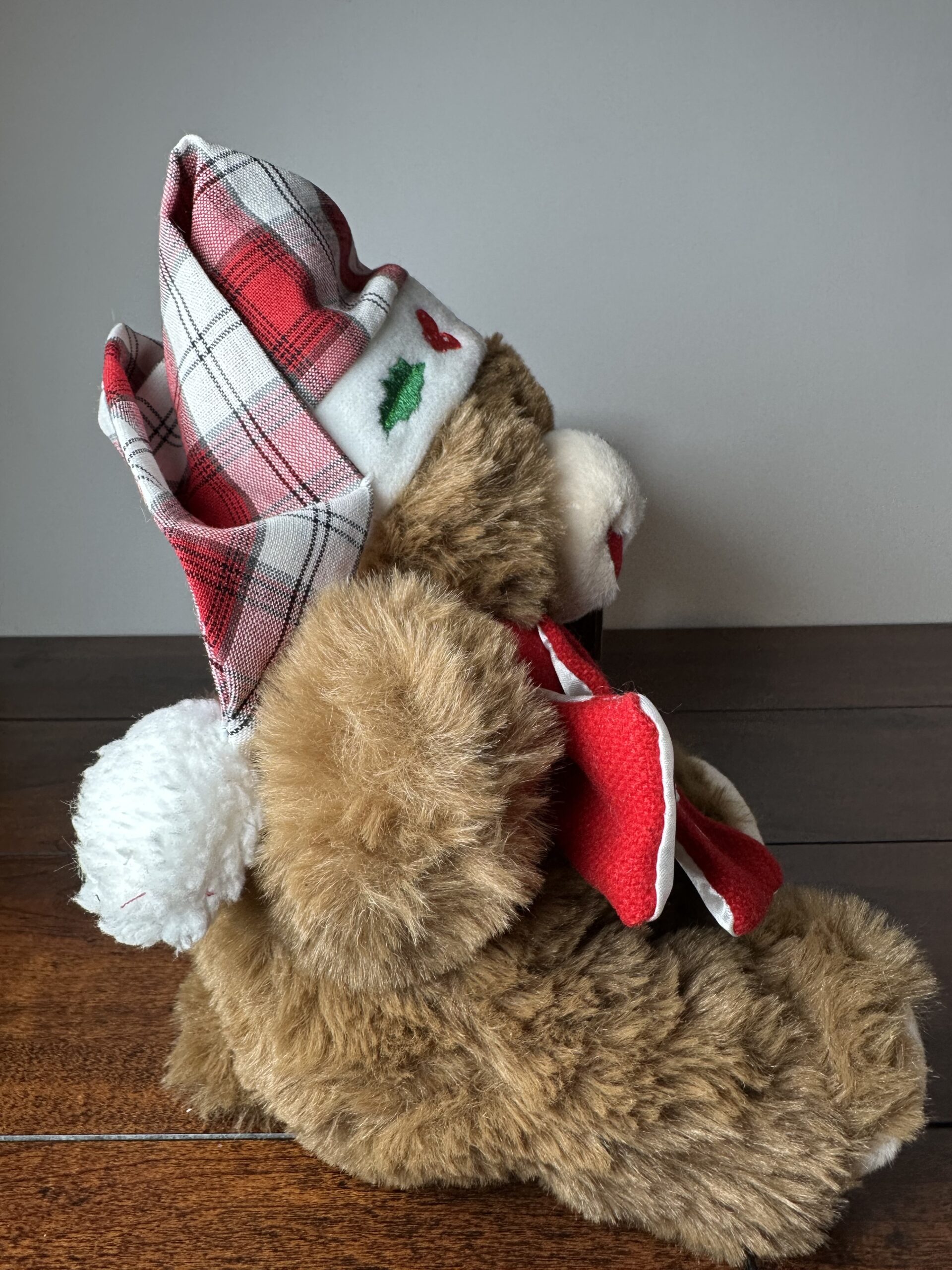2022 Holiday Dan Dee Teddy Bear with Hat and Scarf - Festive Decor - product image 4