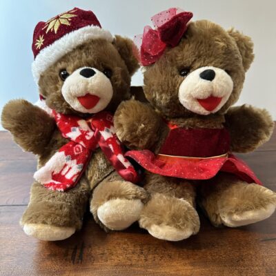 Pair of Snowflake Teddy Holiday Plush Set - Festive Bears 2020 - product image 1