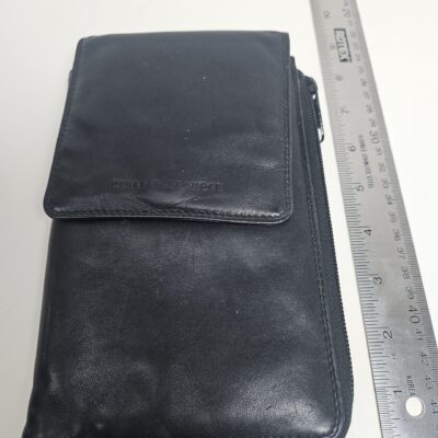 Derek Alexander Black Leather Wallet with Calculator - product image 1