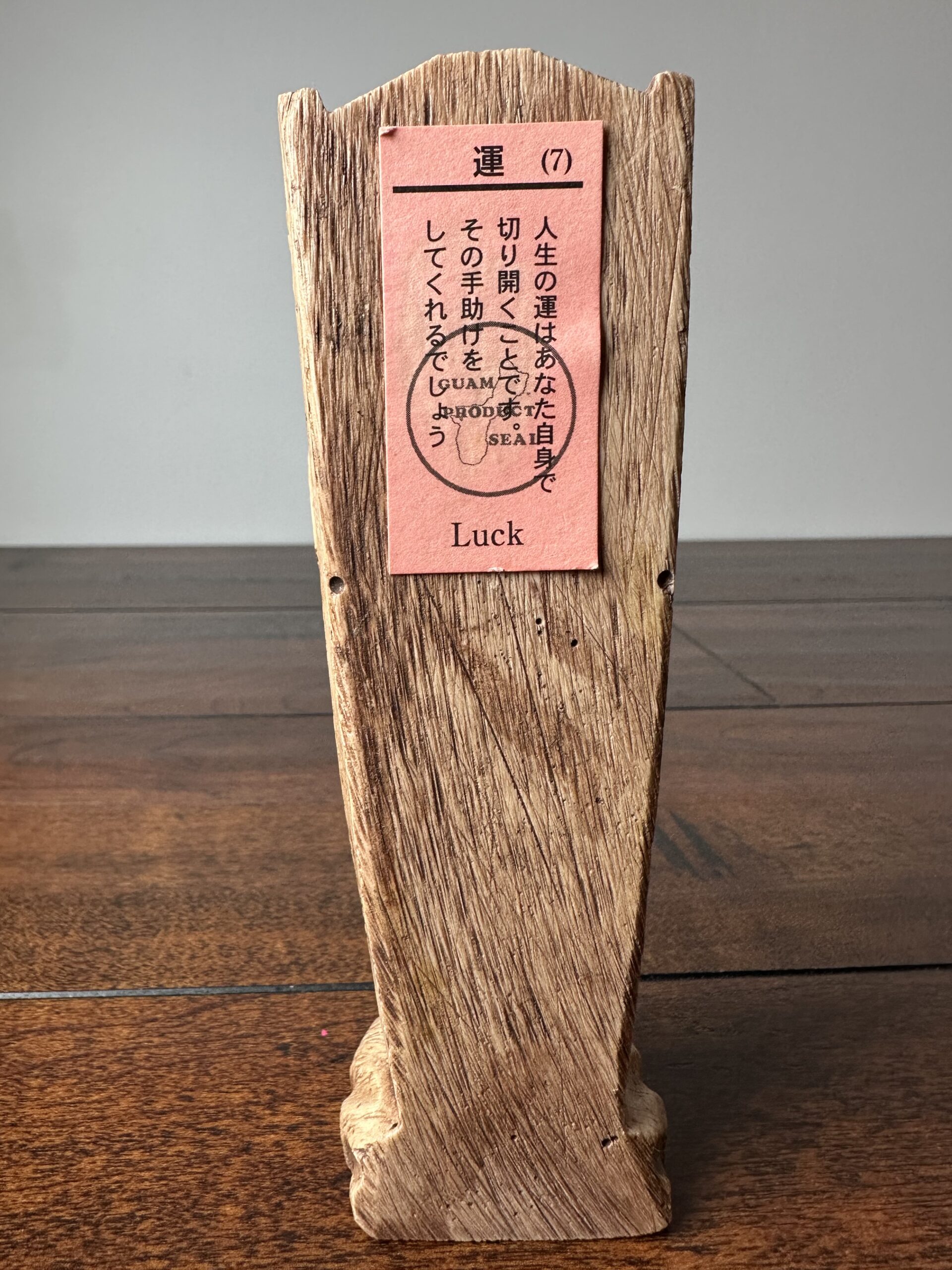 Handcrafted Wooden Tiki Statue 6-Inch Rustic Guam Decor - product image 3