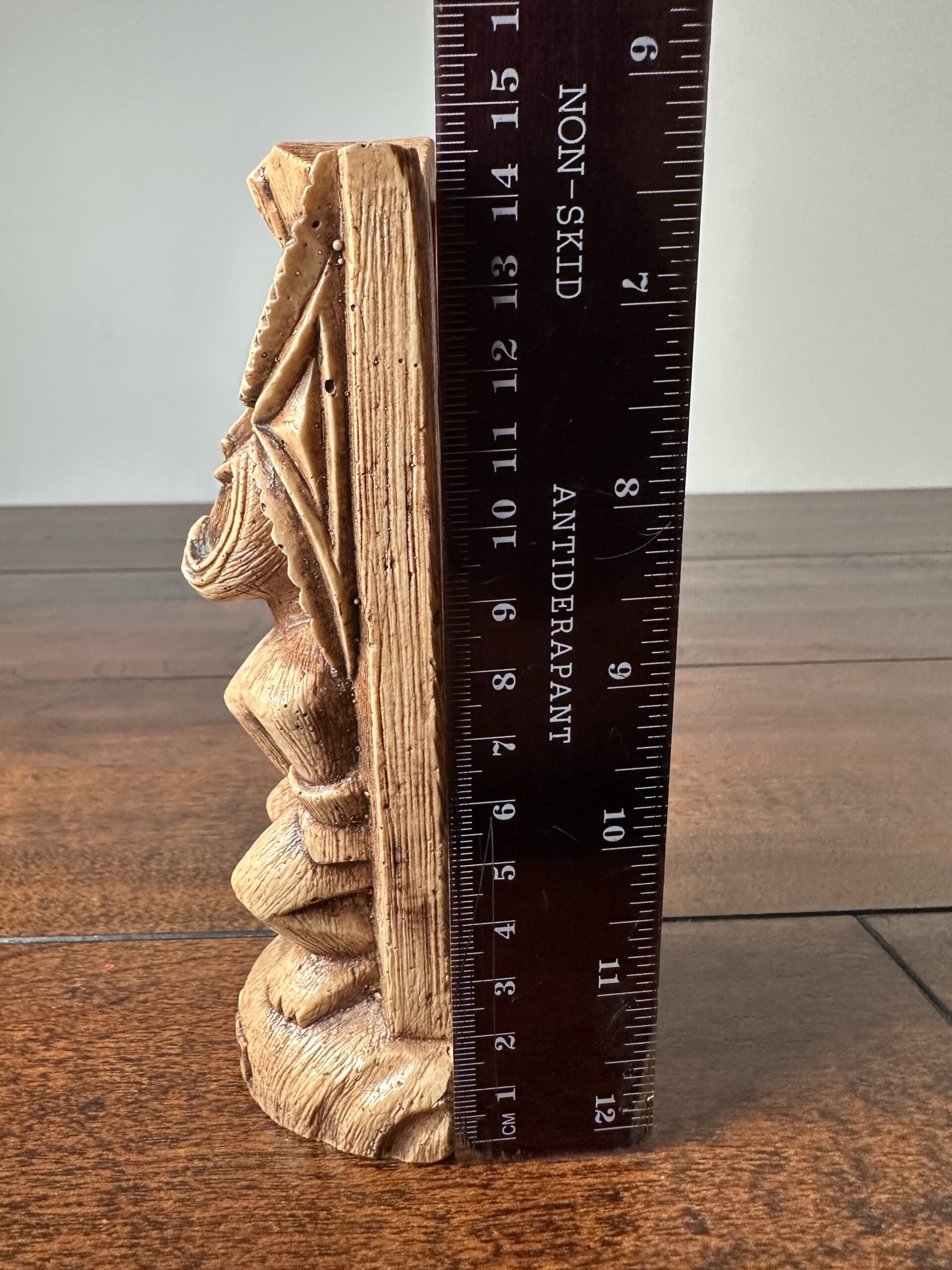 Handcrafted Wooden Tiki Statue 6-Inch Rustic Guam Decor - product image 5