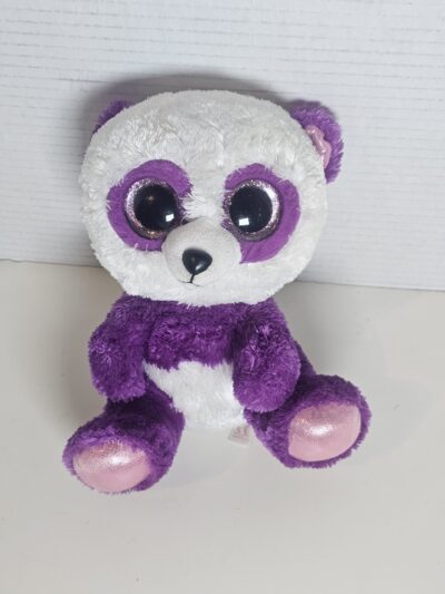 Ty Beanie Boos Panda Plush Toy - Purple and White Sparkly Eyes - product image 1