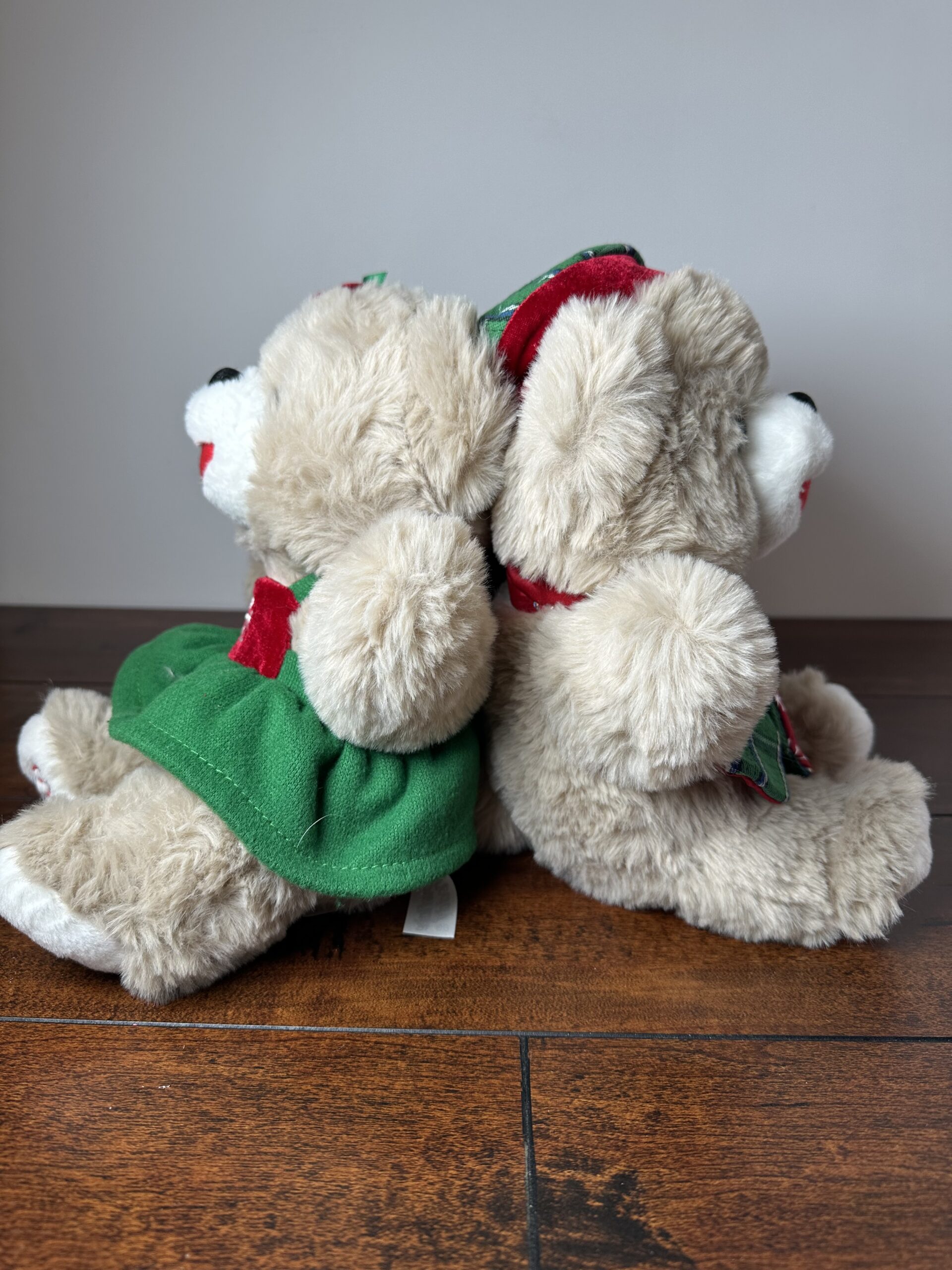 Holiday Teddy Bear Pair with Festive Outfits - 2023 Edition - product image 3