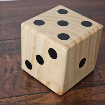 Large Wooden Dice Block for Games or Decor - product image 1