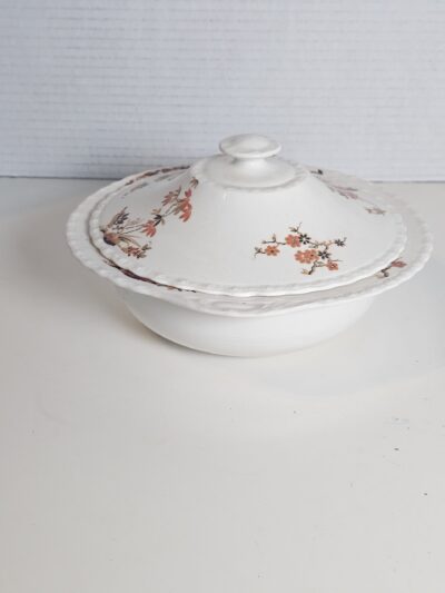 Myott Staffordshire Covered Dish - Floral Porcelain 10" - product image 1