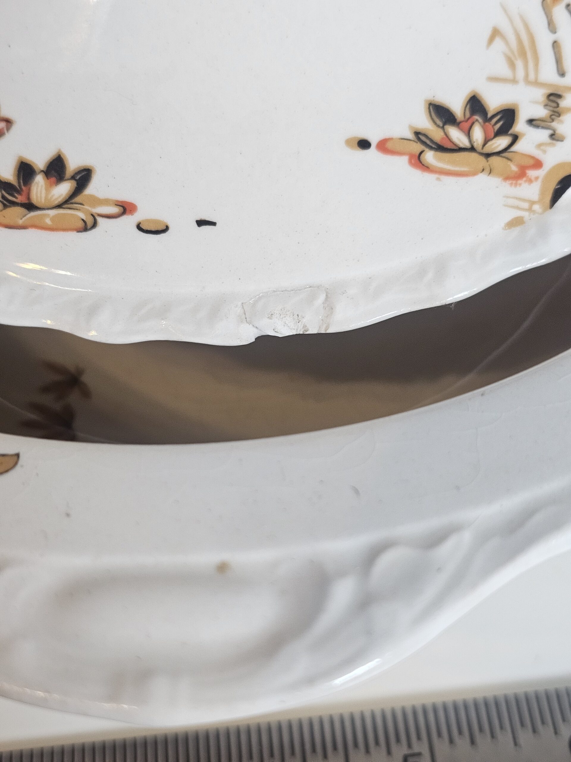 Myott Staffordshire Covered Dish - Floral Porcelain 10" - product image 3
