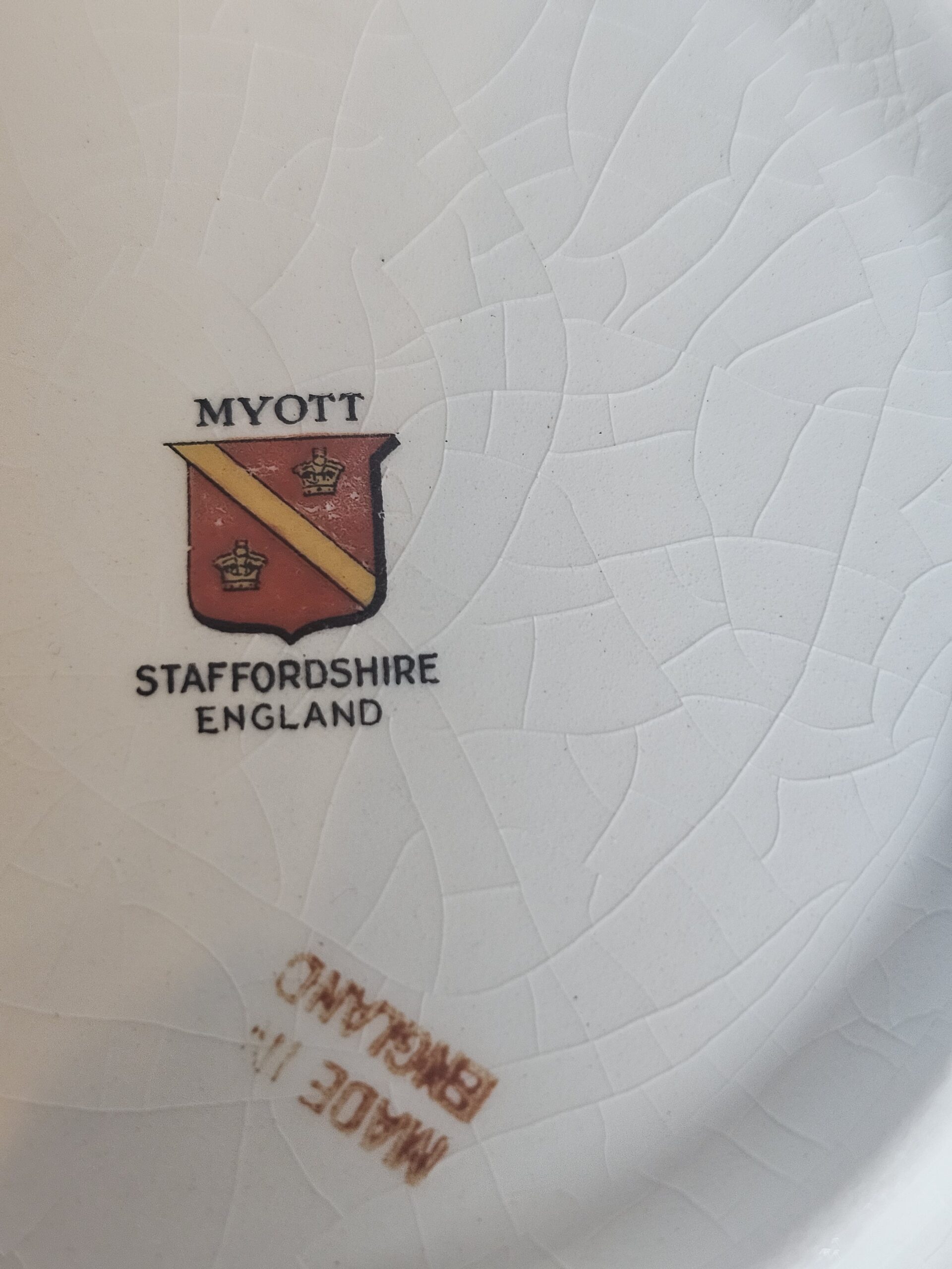 Myott Staffordshire Covered Dish - Floral Porcelain 10" - product image 5