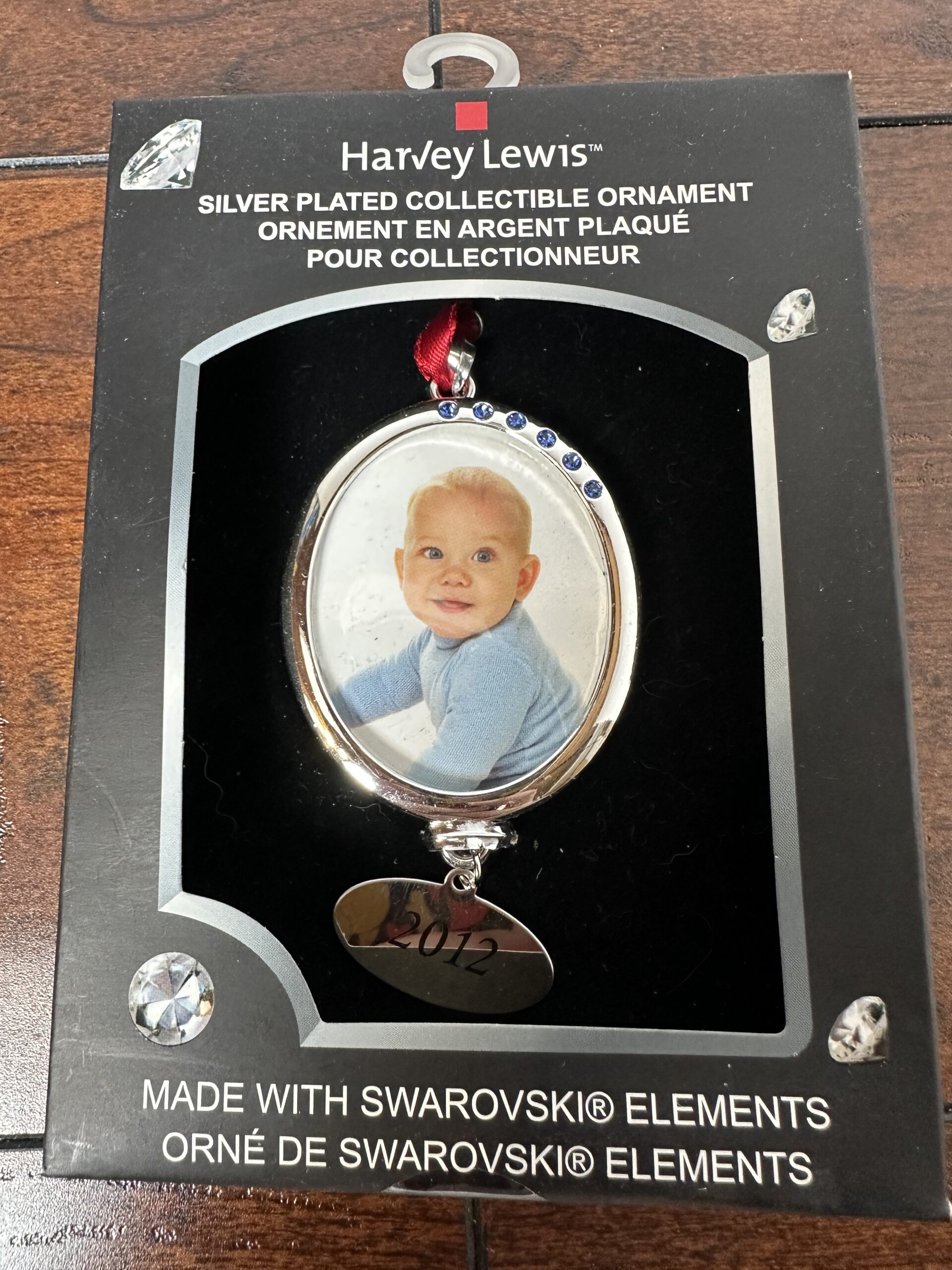 Harvey Lewis Silver Plated Collectable Ornament made with Swarovski elements - product image 1