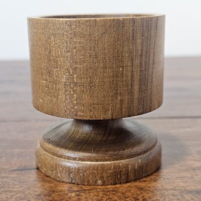 Vintage Wooden Candle Holder with Rustic Finish - product image 1