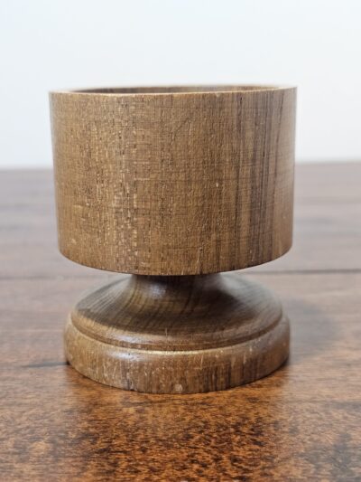 Vintage Wooden Candle Holder with Rustic Finish - product image 1