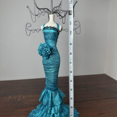 Elegant Blue Dress Jewelry Holder with Ruffled Design - product image 1