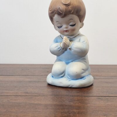 Vintage Lefton Japan Praying Boy Figurine - Ceramic Collectible - product image 1