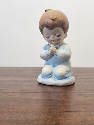 Vintage Lefton Japan Praying Boy Figurine - Ceramic Collectible - product image 1