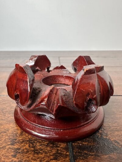 Vintage Wooden Carved Display Stand for Pottery or Sculpture - product image 1