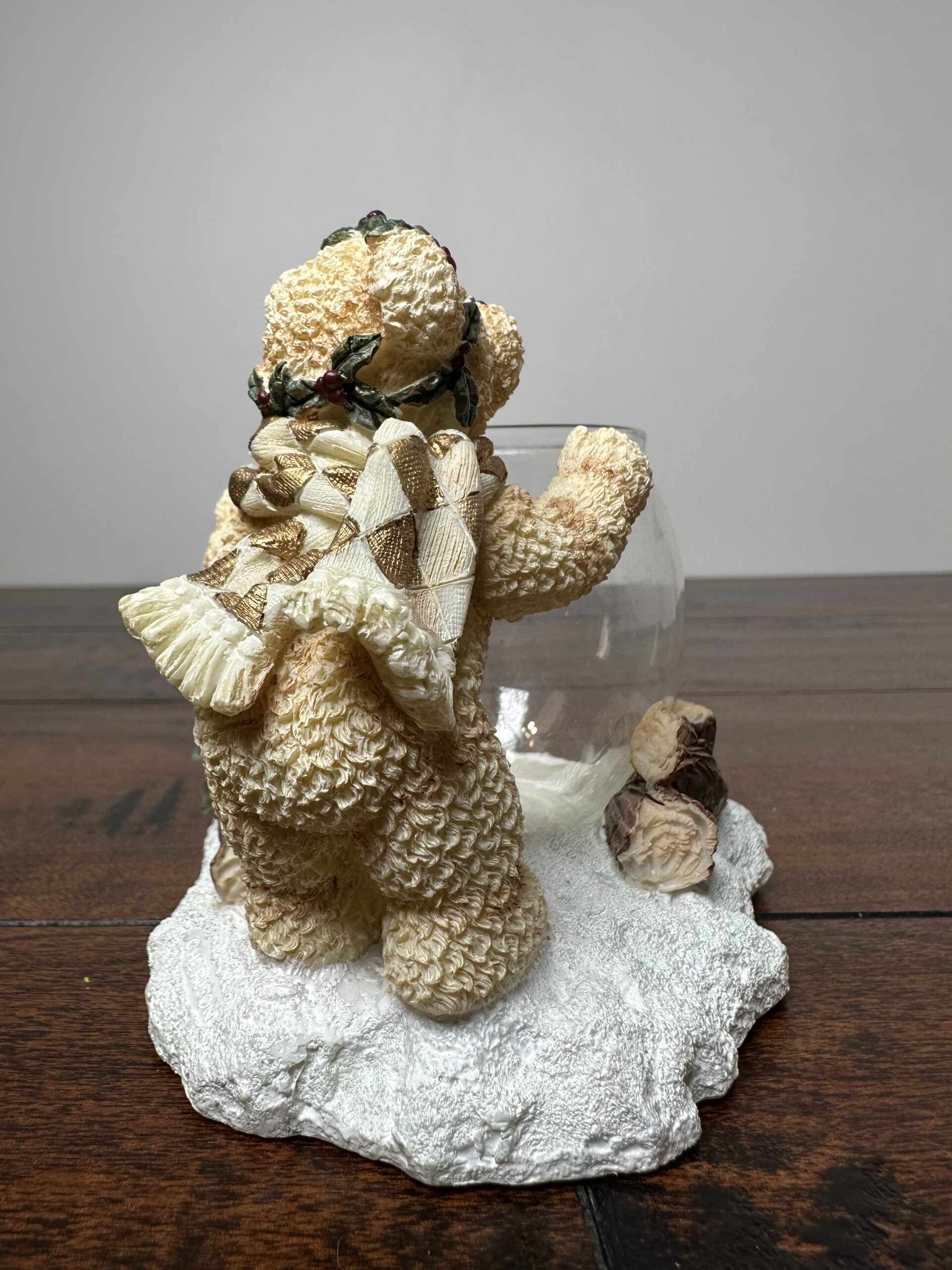 Charming Bear Figurine with Glass Bowl by Cherison, 4.5 Inches - product image 3