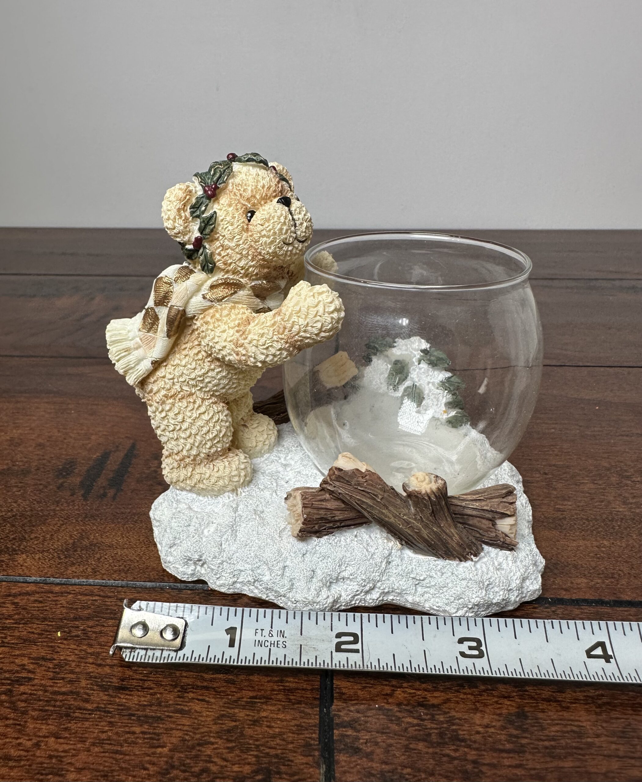 Charming Bear Figurine with Glass Bowl by Cherison, 4.5 Inches - product image 4