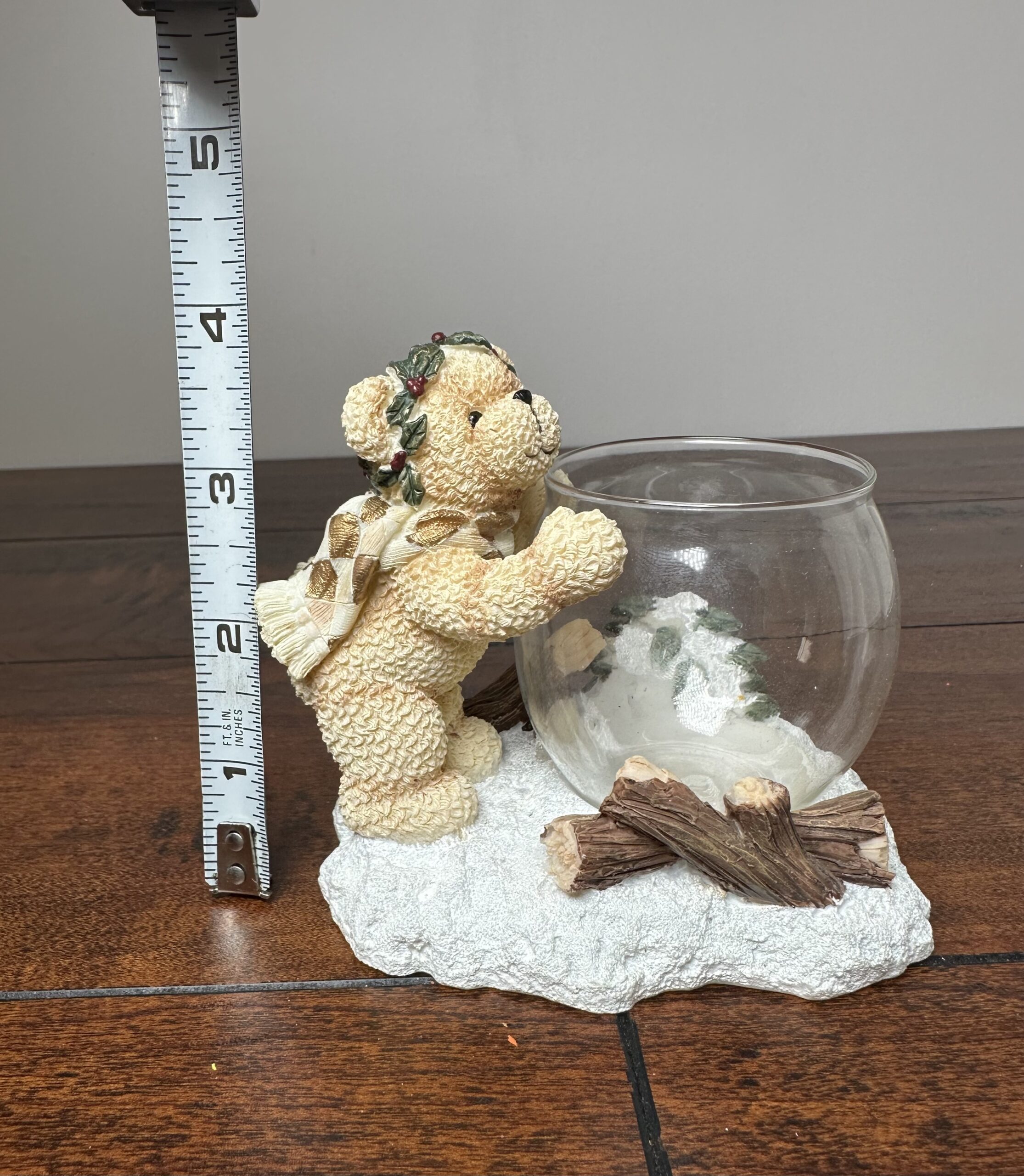 Charming Bear Figurine with Glass Bowl by Cherison, 4.5 Inches - product image 5