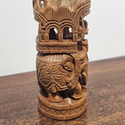 Elephant Wood Carving - product image 1