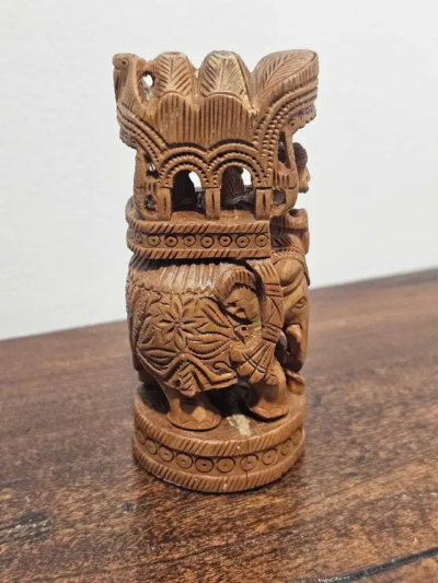 Elephant Wood Carving - product image 1