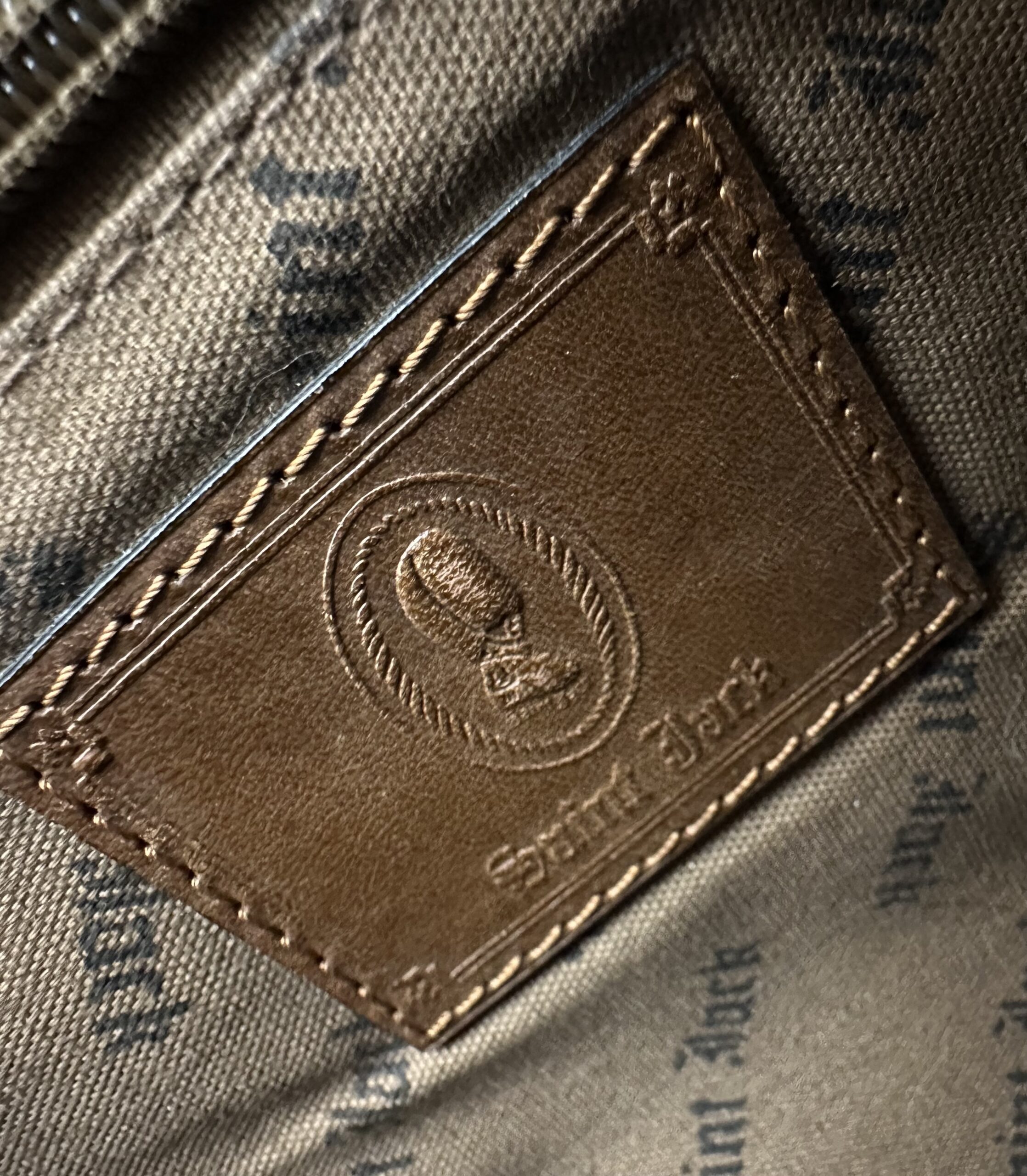 Saint Jack Brown Leather Briefcase with Brass Hardware - Image 6