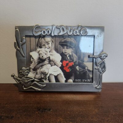 Cool Dude Metal Picture Frame with Western Theme, 5x3.5 Inches - product image 1
