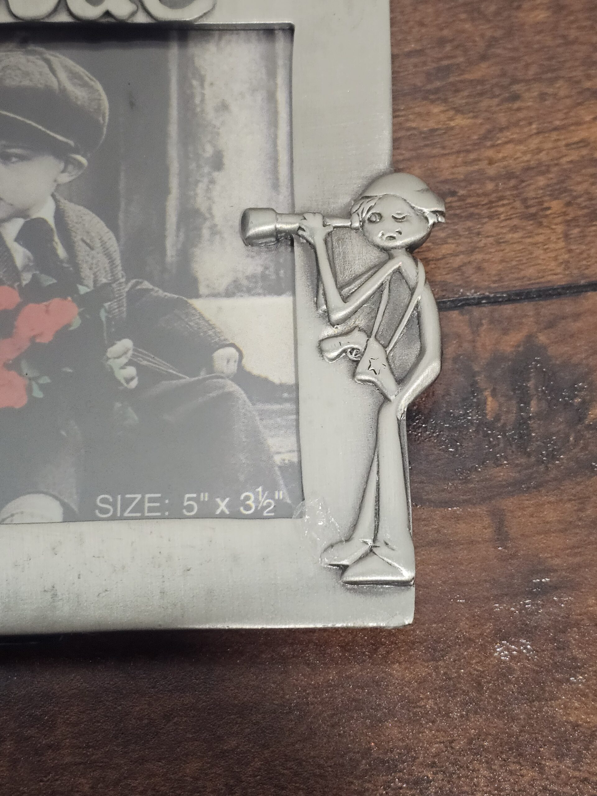 Cool Dude Metal Picture Frame with Western Theme, 5x3.5 Inches - product image 2