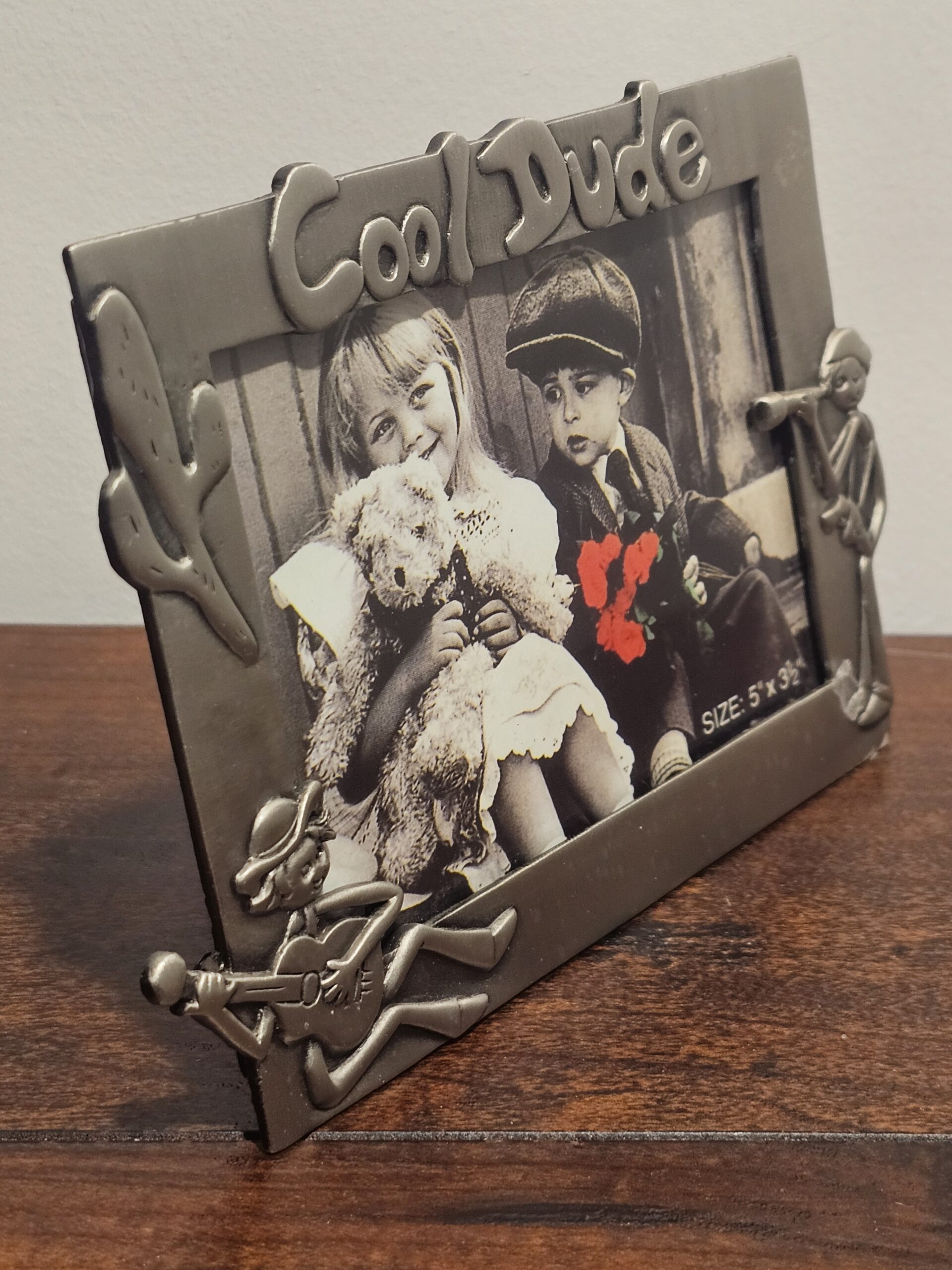 Cool Dude Metal Picture Frame with Western Theme, 5x3.5 Inches - product image 5