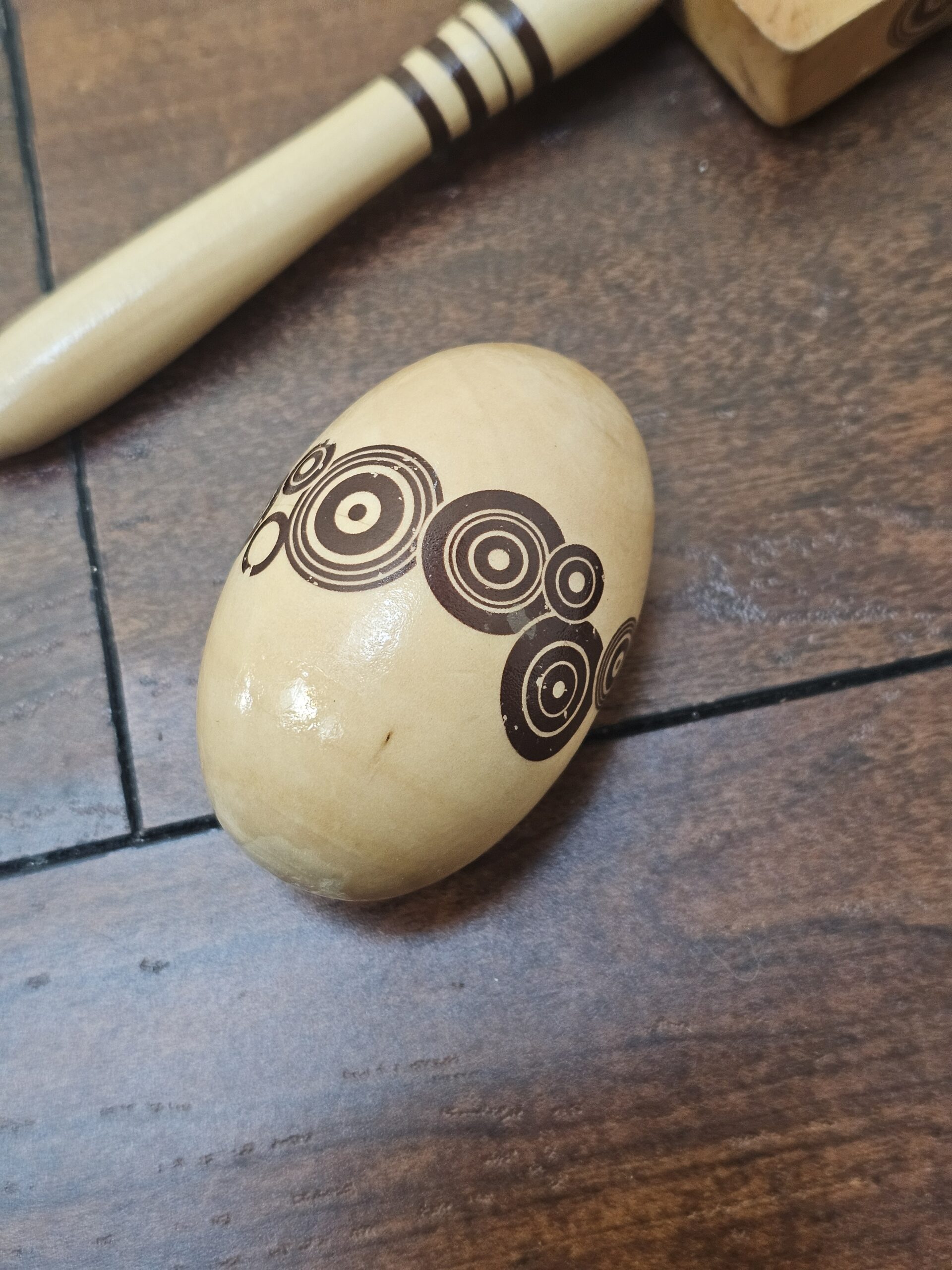 Wooden Percussion Instrument Set with Decorative Patterns - product image 4