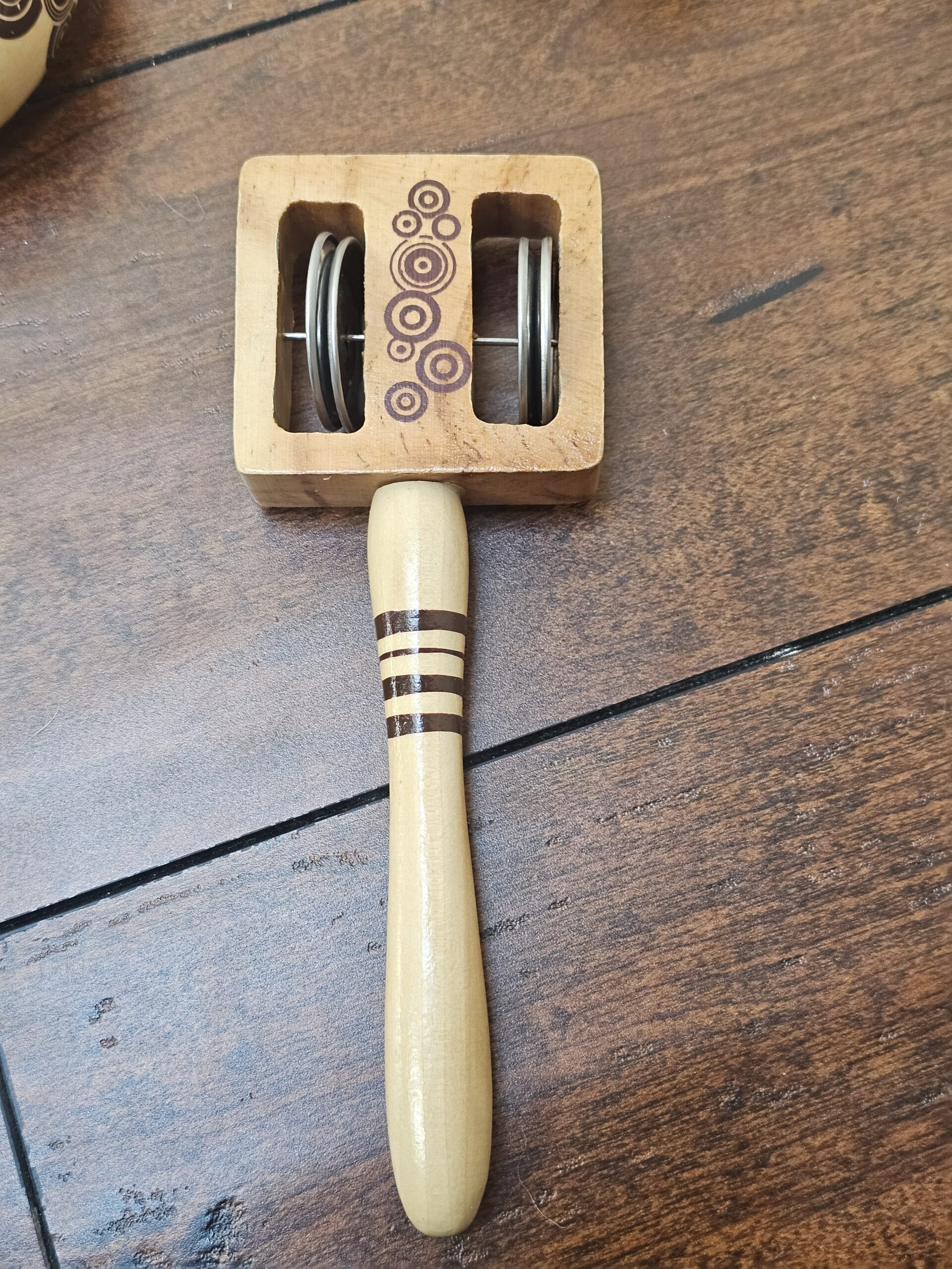 Wooden Percussion Instrument Set with Decorative Patterns - product image 5