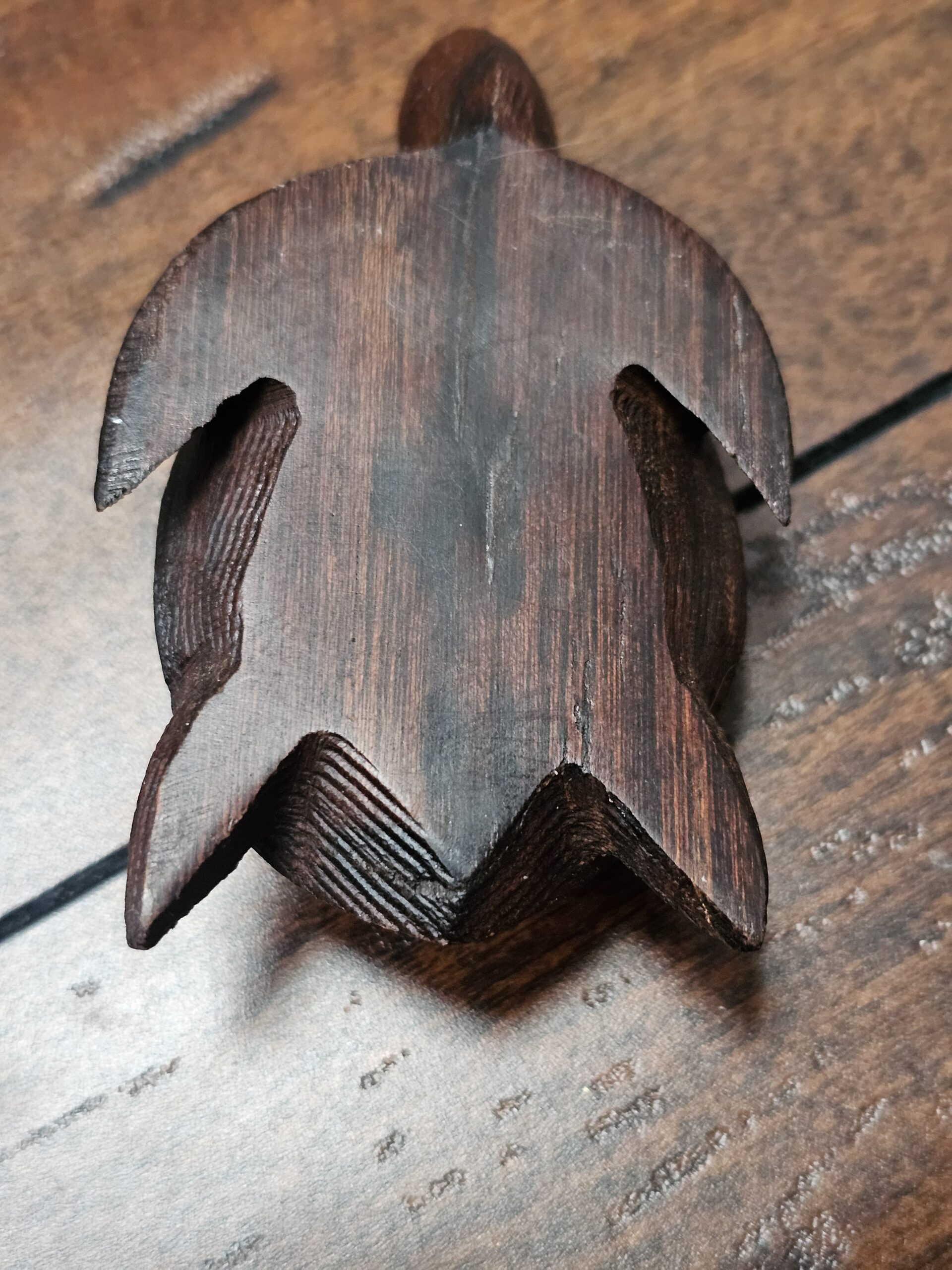 Handcrafted Wooden Turtle Sculpture Decorative Figurine - Image 8