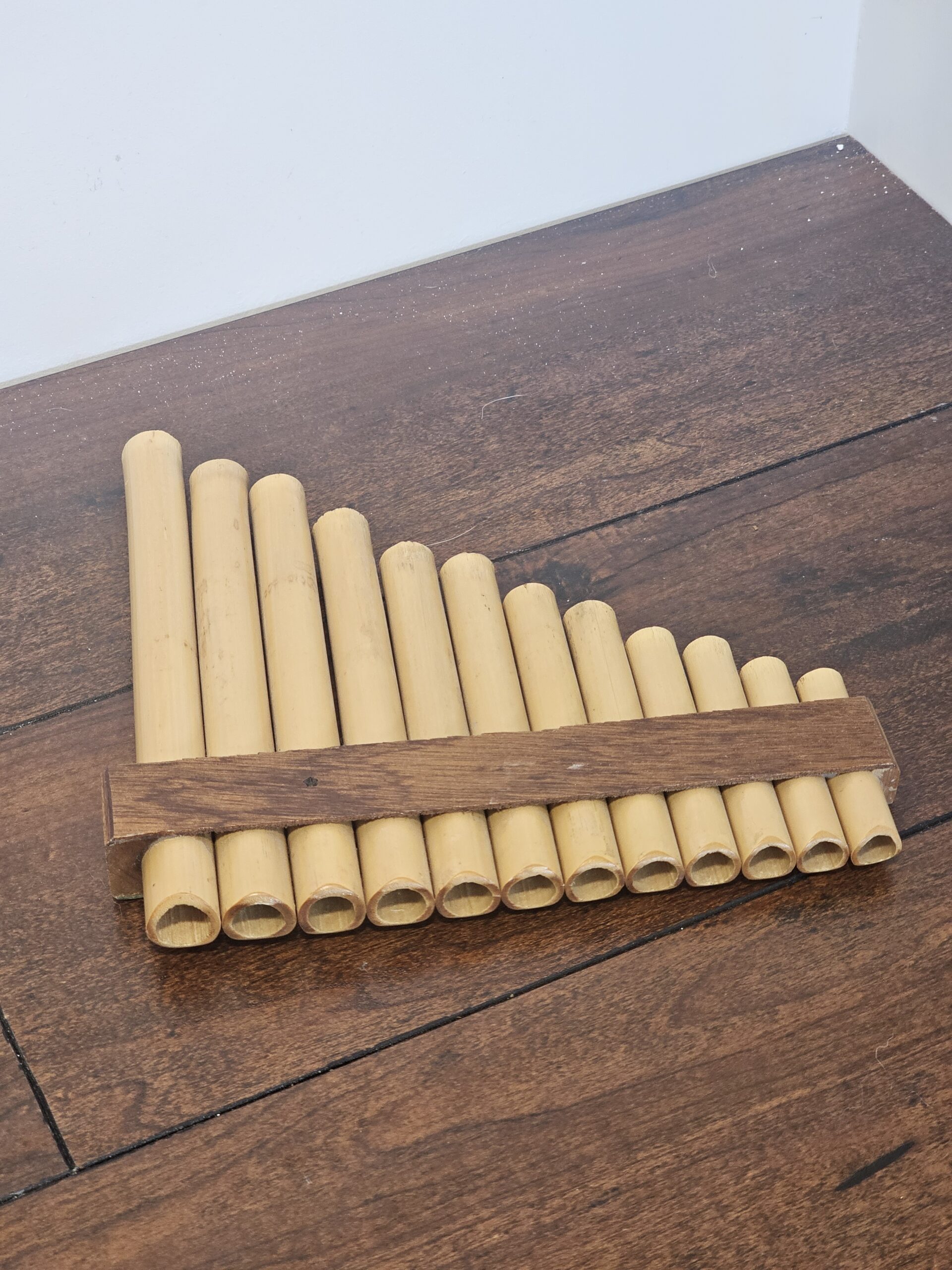 Handcrafted Bamboo Pan Flute with 13 Pipes and Decorative Band - product image 3