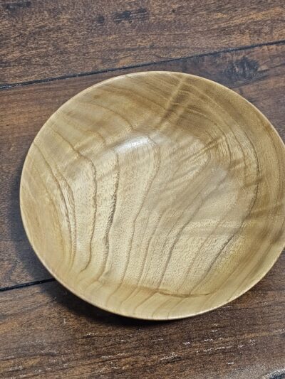 Handcrafted Wooden Bowl with Natural Wood Grain Finish - product image 1