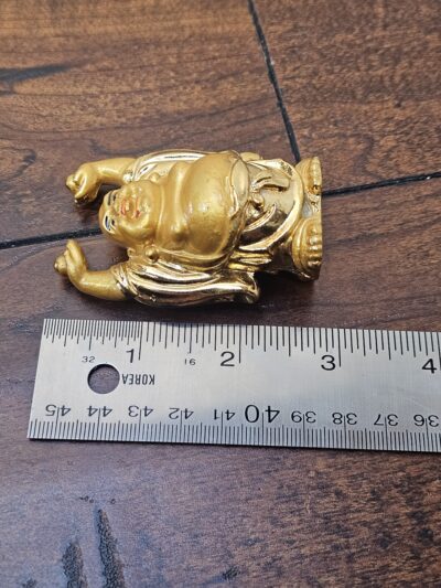 Golden Laughing Buddha Figurine Small Statue - product image 1
