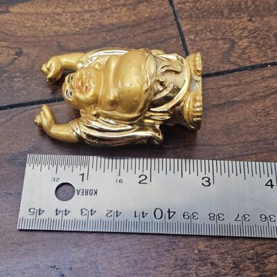Golden Laughing Buddha Figurine Small Statue - product image 1