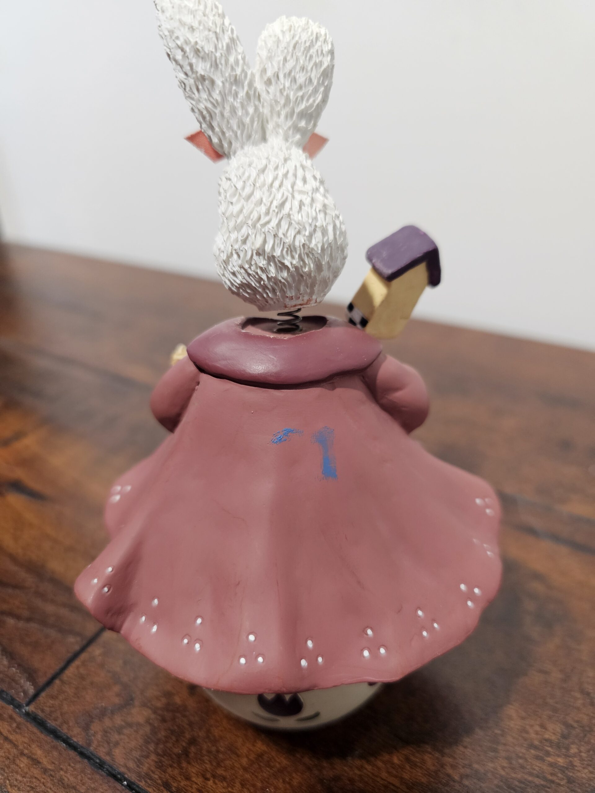 Decorative Bunny Figurine with Birdhouse and Basket - product image 5