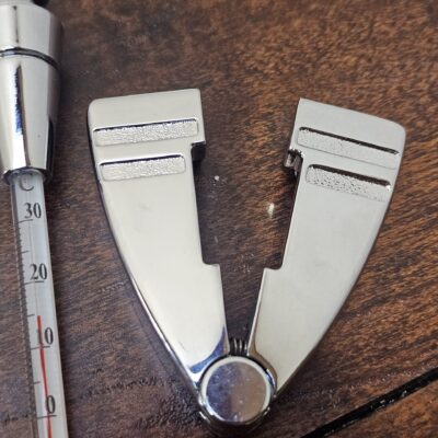 Chrome Wine Bottle Thermometer with Clip Holder - product image 1