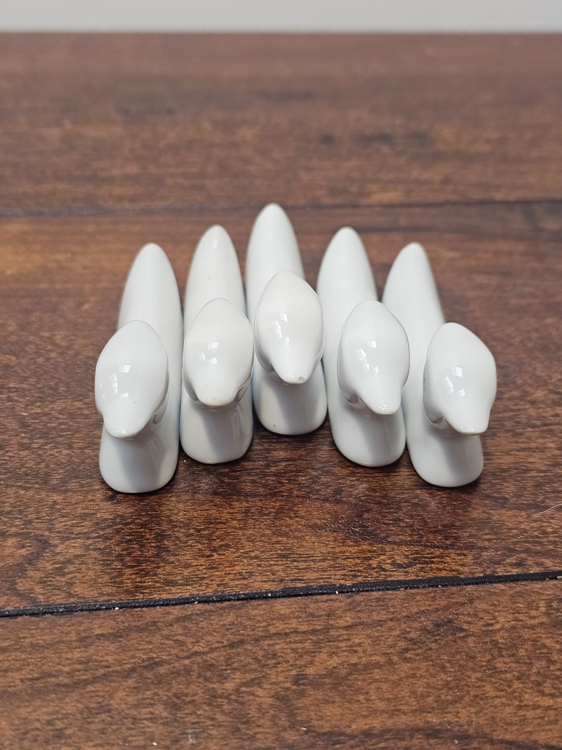 Ceramic Bird Chopstick Rests Set of 5 White - product image 4