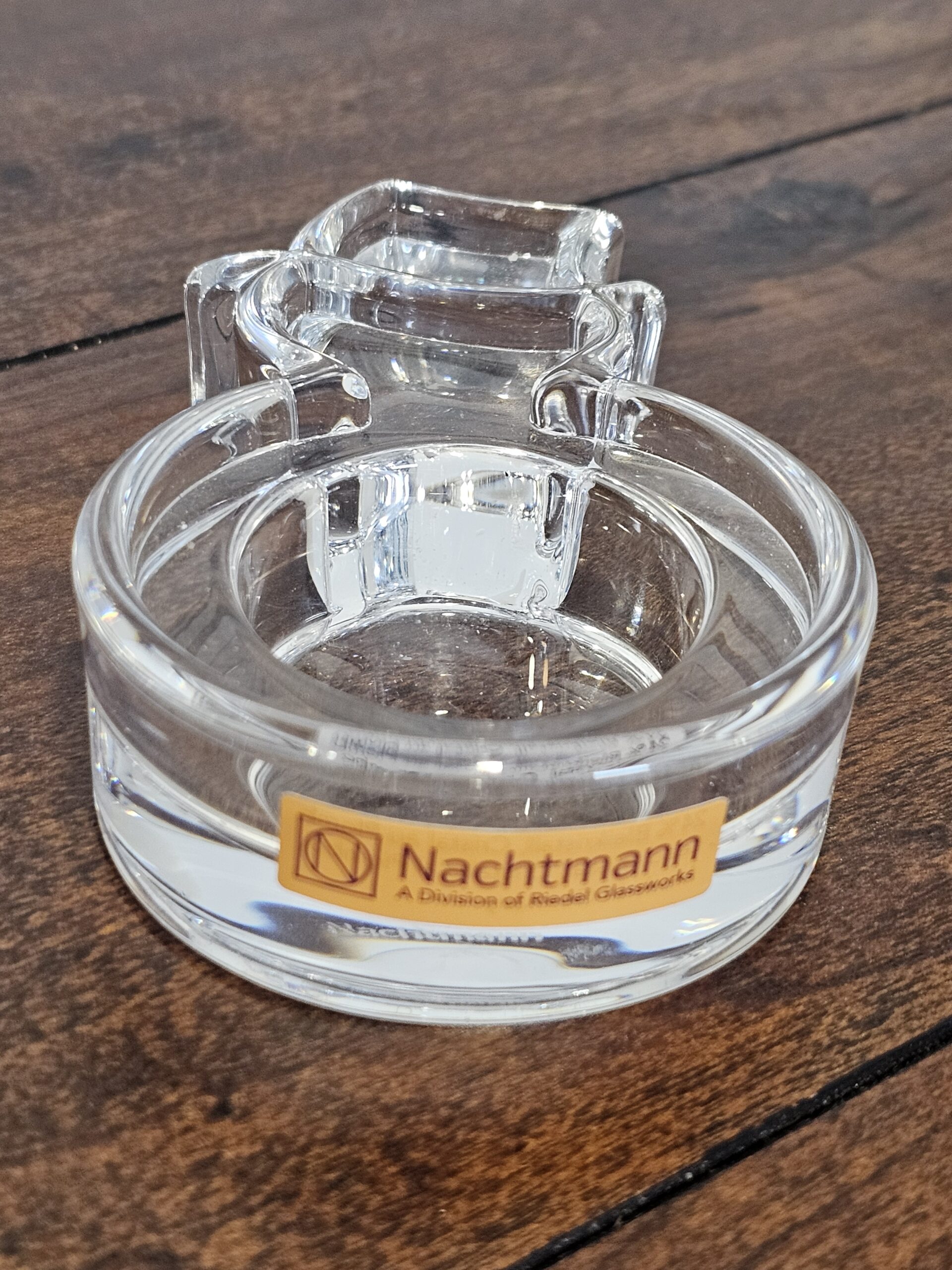 Nachtmann Crystal Ashtray with Cigar Rest Made in Germany - product image 1