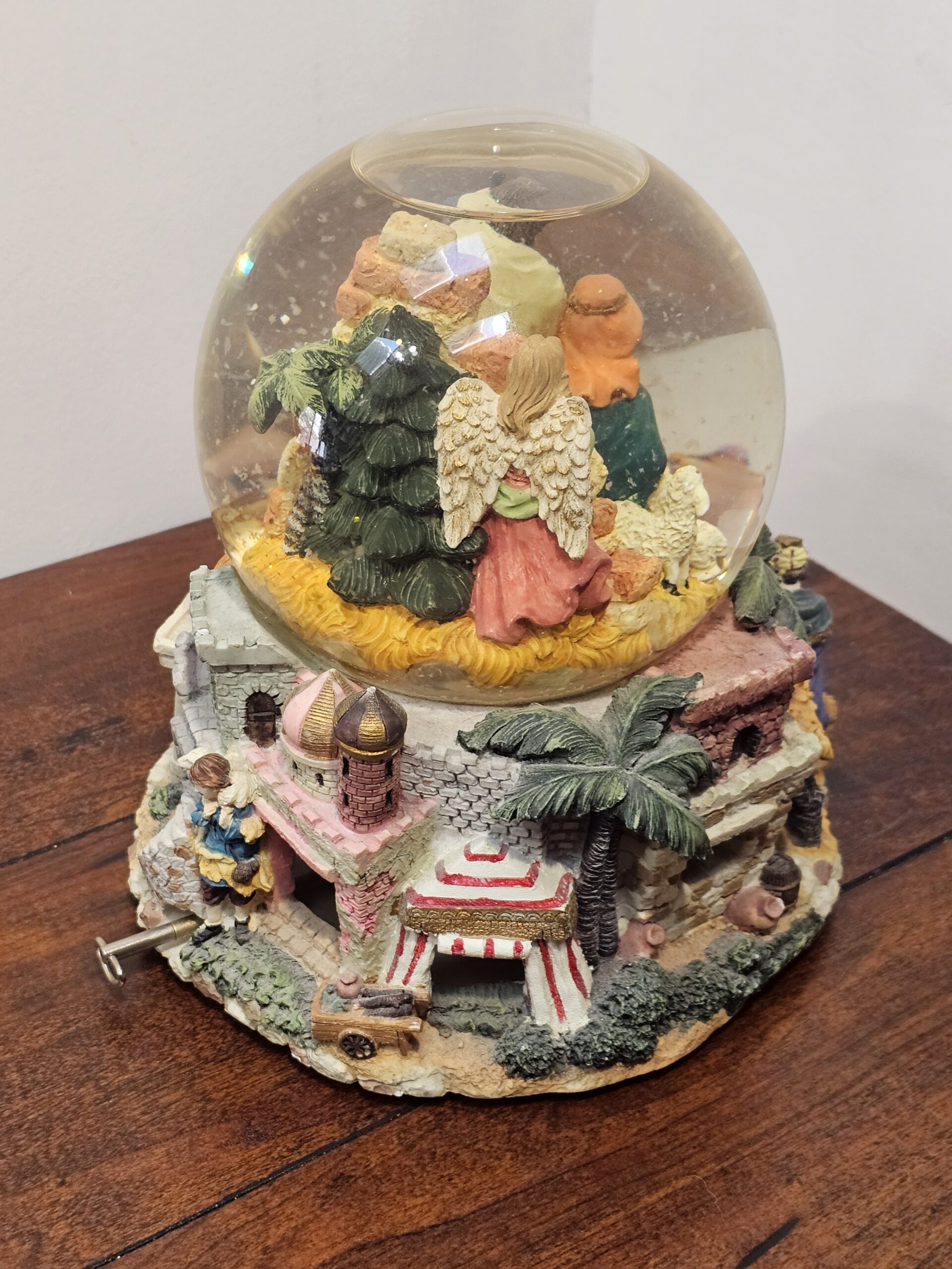 Nativity Scene Musical Water Globe with Village Base - product image 2