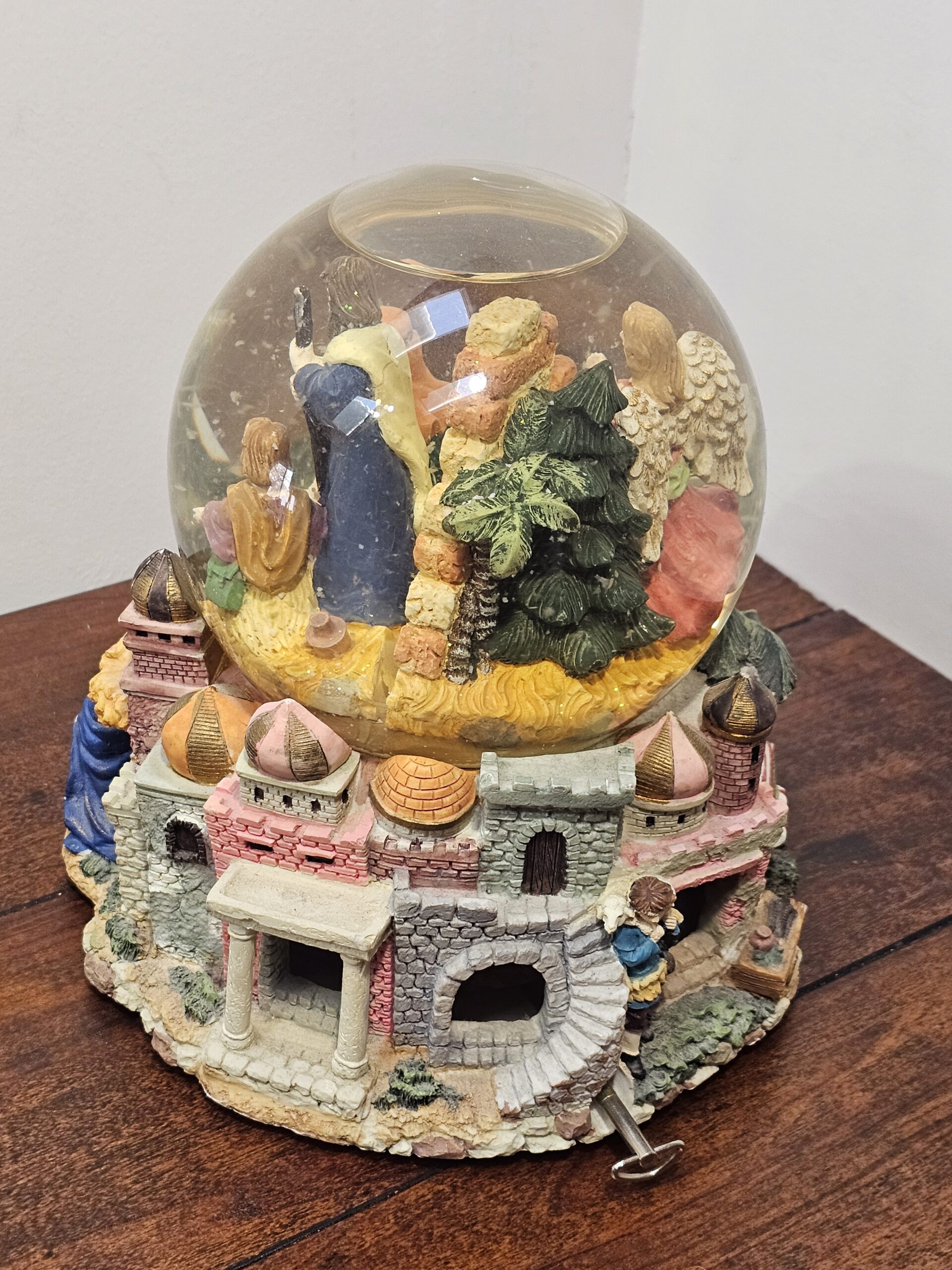 Nativity Scene Musical Water Globe with Village Base - product image 3