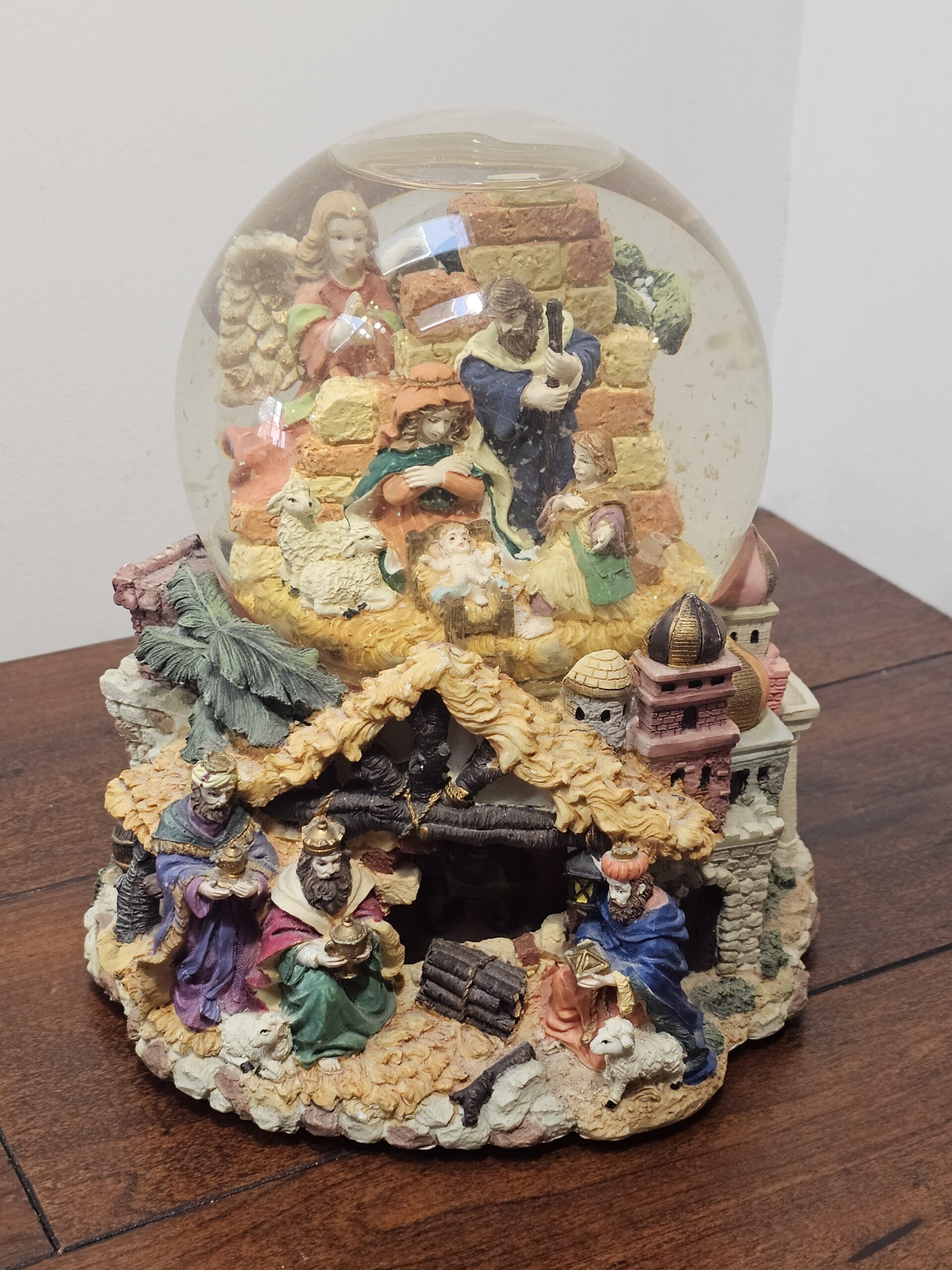 Nativity Scene Musical Water Globe with Village Base - product image 5