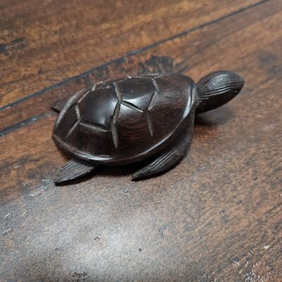 Handcrafted Wooden Turtle Sculpture Decorative Figurine - product image 1